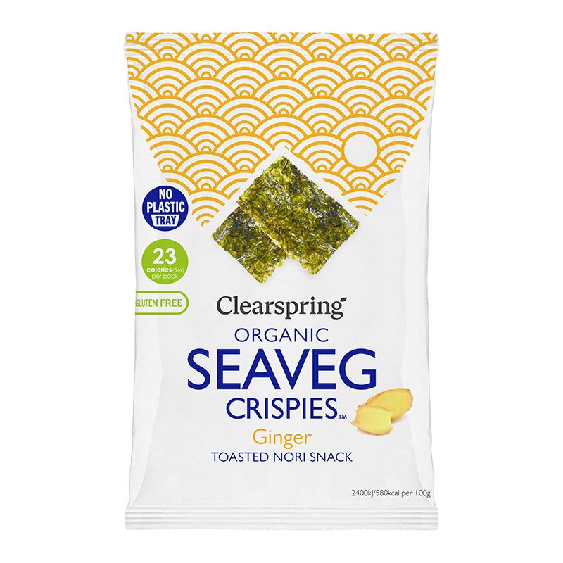 Organic Seaveg Crispies - Ginger 4g