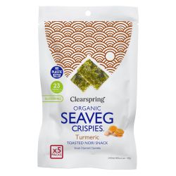 Organic Seaveg Crispies Multipack - Turmeric(5 packs)