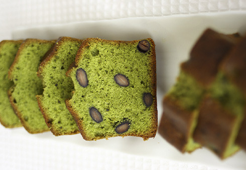 Cake au matcha et azuki